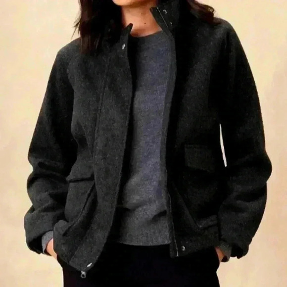 BANANA REPUBLIC BRUSHED SHORT JACKET - Picture 10 of 10